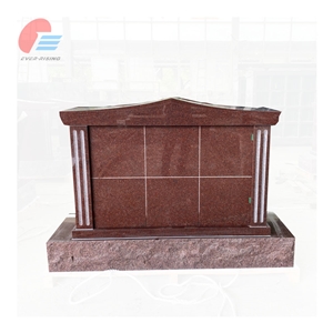 6 Niche Ruby Red Granite Columbarium