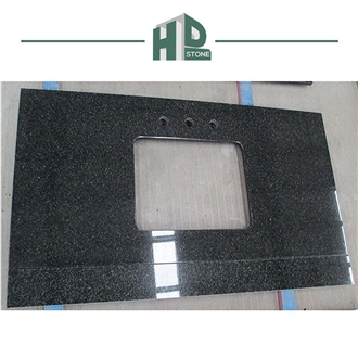 African Absolute Impala Black Granite Countertops