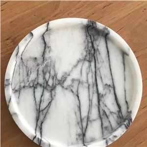 Arabescato Faniello Marble Tray White Marble Tray