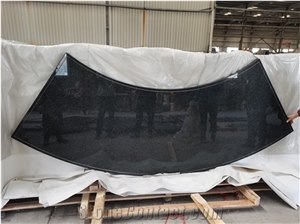 Arc-Sharps Gate Pier Natural Black Pearl Granite Stone Tiles