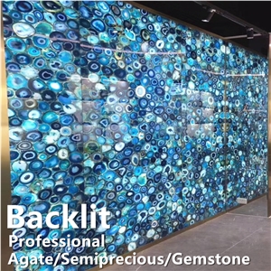 Backlit Semiprecious Stone Slabs,Agate Stone Tiles