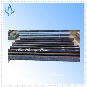 Bahama Blue Monument Kerbs, Blue Granite Graveyard Products