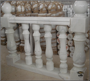 Baluster Natural Stone White Marble Railings
