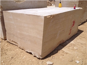 Beige Travertine Block, Turkey Beige Travertine