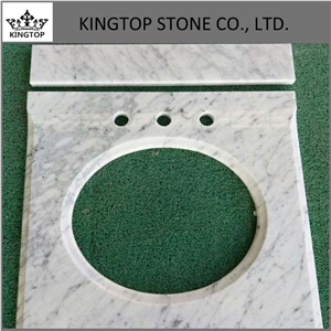 Bianco Di Carrera White Bathroom Vanity Tops