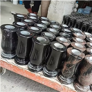 Black Granite Monumental Vase,Ash Urn