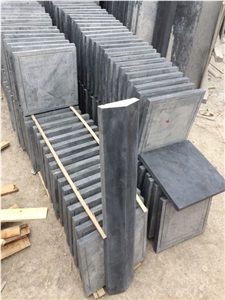 Blue Limestone Cap Stone Pier Caps, Wall Coping