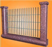 Blue Pearl Granite Fence