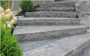 Bluestone Stair Treads, Block Steps In Blue Limestone
