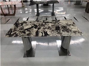 Branco Tourmaline Granite Rectangle Top