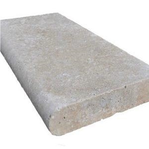 Capri Limestone Coping 12X24 Bullnose 3 Cm