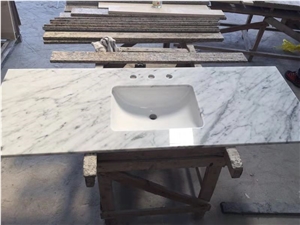 Carrara White Marble Bath Countertop &Vanity