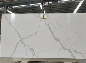 Cheap Calacatta Quartz Stone Slabs For Interior Decoration