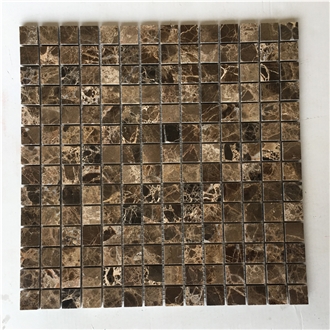 Cheaper Dark Emperador Marble Mosaic Tiles
