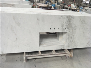 China Calacatta White Marble Slabs for Kitchen Countertops,Island Tops