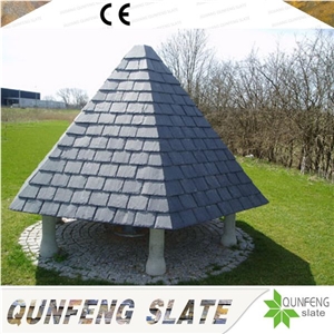 China Square Shape Black Roof Slate Tiles for Cladding and Roofing