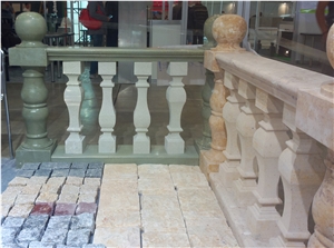 China Yellow Marble Balustrade & Railing