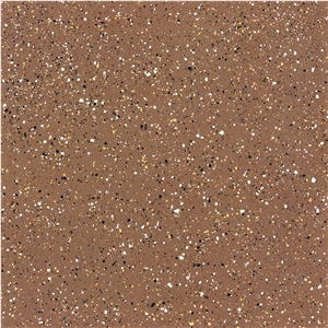 Coffee Brown Cement Terrazzo Tile Floor Cover Pattern