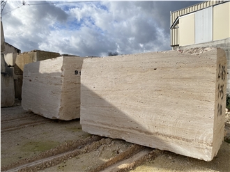 Cream Travertine Blocks