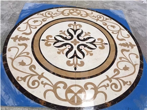 Customize Design Lobby Round Pattern Floor Tiles
