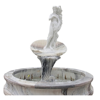Decorative Hunan White Marble Water Landscaping Fountain