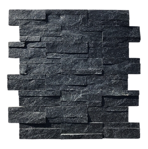 Black Quartzite Interior Wall Stone Cladding Ledge Panel