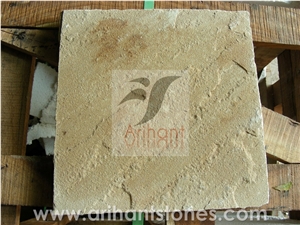 Fossil Sandstone Slab, India Yellow Sandstone
