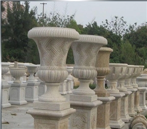 G603 China Grey Granite Outdoor Flower Pots