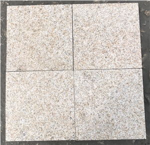 G682 Rusty Yellow Granite Pavers Golden Yellow Granite Tiles