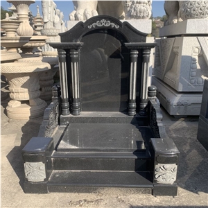Granite Asian Style Monument, Gravestone