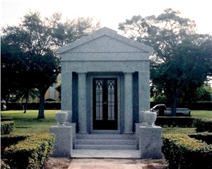 Granite for Mausoleums,White - Grey Granite Mausoleums