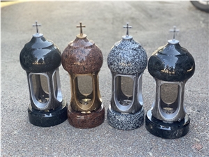 Granite Icon Lamp Gravestone Lantern