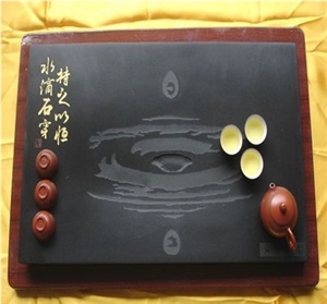 Granite Tea Tray, Black Granite Artifacts, Handcrafts