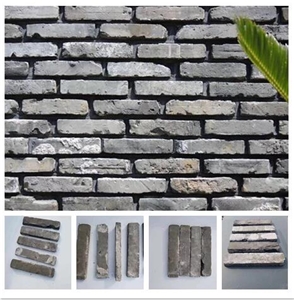 Gray Brick Veneer for Exterior , Wall Decoration