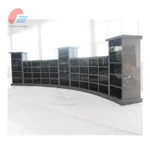 Grey Granite Curved Shape 188 Niche Columbarium