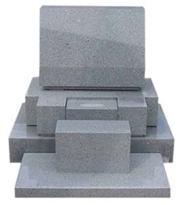 Grey Granite Korean Style Tombstones