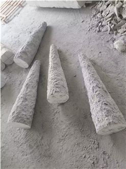 Grey Granite Pillar Statue Stone Hand Works