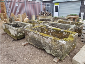 Hard York Grey Stone Planters