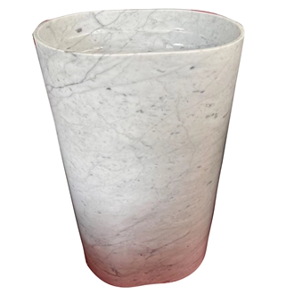 High Quality Carrara White Marble Pedestal Basin