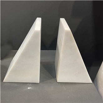 Home Decor White  Marble   Bookend