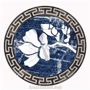 Home Decoration Marble Waterjet Cheap Marble Medallions
