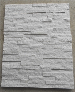 Hot Pure White Quartzite Cultured Stones/Ledge Stones/Stacked Stones/Veneer Stones Panel