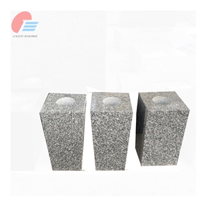 Impeiral Grey Granite Tapered Vase