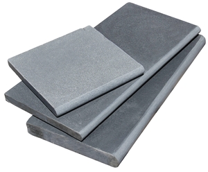 Indian Kadappa Black Limestone Coping 12X24 Brushed Single Bullnose 5 Cm