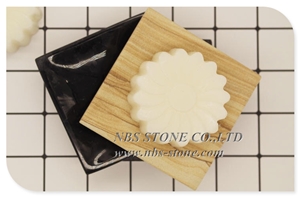 Italian Marble Bianco Carrara Marble Soap Dish