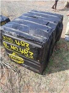 Jet Black Granite Blocks