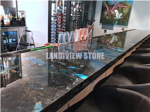 Labradorite Blue Bar Tops, Lemurian Blue Bar Tops