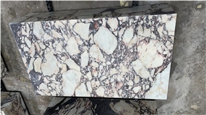 Large Plinth Coffee Table Calacatta Viola Honed Marble