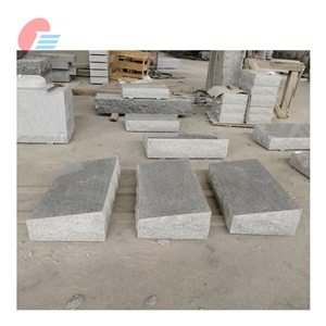 Light Grey Granite Part Polished Bevel Marker For Lawn