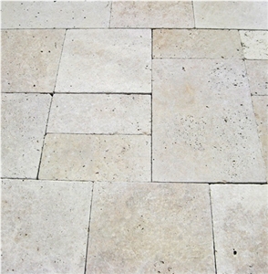 Light Travertine Tumbled Set, Turkey Beige Travertine Slabs & Tiles